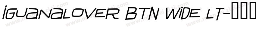 IguanaLover BTN Wide Lt字体转换